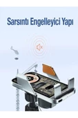 BAYINDIRELEKTRONİK 15W Sensörlü Araç İçi Wireless Şarjlı Telefon Tutucu Elite Şeffaf Süper Sessiz Tasarım - 2