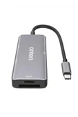 ULTRATEKNO OTN-91182 Type C Girişli USB-C Çoklu Kart Okuyucu MacBook Tablet PC Uyumlu Card Reader - 6