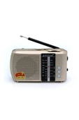Knstar Bluetoothlu Fm Radyo Usb Tf Kart Şarjlı Cep Radyosu Icf8bt - Altın - 1
