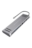 BAYINDIRELEKTRONİK 14 In 1 Macbook Uyumlu Type-C Hub USB 3.0-SD/TF-RJ45-HDMI-VGA-USB-C 60W Dönüştürücü - 6