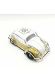 ULTRATEKNO Radyolu Işıklı Nostaljik Volkswagen Araba Bluetooth Hoparlör Fm Aux Tf Destekli Speaker - Siyah - 1