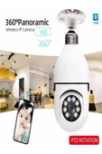 BAYINDIRELEKTRONİK 360 Ptz Ip Kamera Gece Görüş Kablosuz Bebek Güvenlik Akıllı Ampul Wifi Kamera E27 Duy Tip - 1