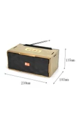 FEPE Taşınabilir Şarjlı Bluetooth Hoparlör Subwoofer Ses Sistemi Fp-35 - 2
