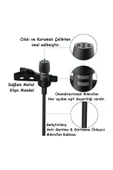 Paleon Ergonomik 1.5metre Youtuber Tiktok Yaka Mikrafonu Kulaklık Aparatlı 3.5mm Hd Ses Kaydı - 1