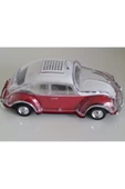 ULTRATEKNO Radyolu Işıklı Nostaljik Volkswagen Araba Bluetooth Hoparlör Fm Aux Tf Destekli Speaker - Siyah - 5