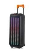 ULTRATEKNO Taşınabilir Büyük Boy RGB Bluetooth Kablosuz Mikrofonlu Parti Hoparlör Karaoke Set - 4