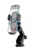 ULTRATEKNO Otomatik Klipsli Araba Telefon Tutucu Ayarlanabilir Cam ve Torpido Için Yüksek Kalite Tutucu - 1