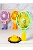ULTRATEKNO Mini Fan Masaüstü Taşınabilir Telefon Stantlı Vantilatör 2si 1 Arada Taşınabilir Masaüstü Fan - 3
