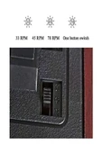 ULTRATEKNO Hepsi Bir Arada elektrikli Vintage Plak Çalar CD Çalar Kaset USB Bluetooth Tf Aux Kumandalı Pikap - 4