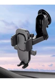 ULTRATEKNO Otomatik Klipsli Araba Telefon Tutucu Ayarlanabilir Cam ve Torpido Için Yüksek Kalite Tutucu - 3