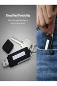 ULTRATEKNO Çok Hafif Ses Kayıt Cihazı Kristal Mikrofonlu 16 Gb Usb Görünümlü Ev iş yeri Dinlenme Cihazı - 4