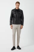 Silva Siyah Erkek Deri Mont - 3