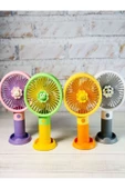 3D Şarjlı Mini Fan Masa Üstü Vantilatörü Usb Soğutucu Sessiz El Fanı - 1