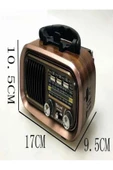 BAYINDIRELEKTRONİK Nostaljik Görünümlü Solar Panelden Şarj Olabilen Telefon Standlı FM Radyo Bluetooth Hoparlör - 4