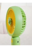 Platoon Mini Fan Masaüstü Taşınabilir Telefon Stantlı Vantilatör 2si 1 Arada Taşınabilir Vantilatör - 2