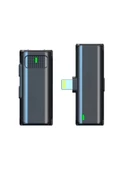 BAYINDIRELEKTRONİK Tüm iphone Modeller için Lightning Girişli Şarj Kutulu Kablosuz Yaka Mikrofonu - 2
