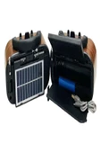 BAYINDIRELEKTRONİK Nostaljik Görünümlü Solar Panelden Şarj Olabilen Telefon Standlı FM Radyo Bluetooth Hoparlör - 6
