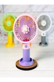 Platoon Mini Fan Masaüstü Taşınabilir Telefon Stantlı Vantilatör 2si 1 Arada Taşınabilir Vantilatör - 2