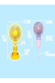 Platoon Mini Fan Masaüstü Taşınabilir Telefon Stantlı Vantilatör 2si 1 Arada Taşınabilir Vantilatör - 5