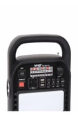 NNS Kamp Feneri Işıldak Güneş Panelli Bluetooth Hoparlör Fm Radyo + 2xampul 3600 Mah Pil - 2