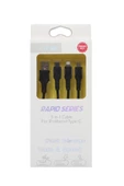 ULTRATEKNO Rapid Series 3in1 Hızlı Şarj Kablosu Iphone + Type C + Micro Usb - 1