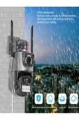 ULTRATEKNO CMR7 8MP PTZ Dış Mekan Full Hd Wifi Kamera Su Geçirmez Hareket Sensörlü Gece Görüşlü IP Kamera - 6