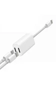 ULTRATEKNO Iphone Lightning Şarj + Kulaklık Çoklayıcı Y Adaptör - 1