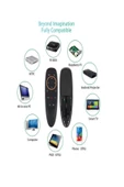 ULTRATEKNO Sesli kumanda Air-Mouse 2.4G kablosuz ses hava faresi klavye uzaktan kumanda TV Box PC için - 3