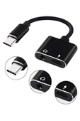 ULTRATEKNO Type-c To 3.5mm Kulaklık Çevirici Aux Çevirici Ve Şarj Giriş 2in1 Splitter - 2