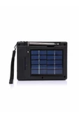 NNS Deprem Çantasına Uygun Taşınabilir Solar Radyo Bt Usb Tf Aux Destekli El Fenerli Acil Durum Radyosu - 6