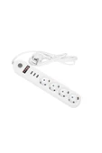 Icon Akım Korumalı 4'lü Priz 3 Port Usb Çoklu Grup Priz 2 Metre Kablo 10a - Beyaz - 2