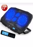 ULTRATEKNO Fns-9999b 4 Adet Fanlı Ledli Lcd Kontrol Panelli Pro Standlı Notebook Soğutucu - 1