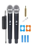 ULTRATEKNO Wn-06 Amfi Hoparlör Ses Sistemi Için 2 Adet Telsiz Mikrofon Şarj Edilebilir Kablosuz Mikrofon thumbnail 4