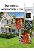 ULTRATEKNO FHD 2MP Çift Kameralı Çift Ekranlı PTZ Outdoor Güvenlik Kamerası - 3