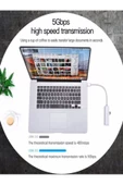 ULTRATEKNO Usb 3.0 3 port Hub ve Gigabit Ethernet Adaptör Ikisi Bir Arada Usb Adaptör Alüminyum Kasa - 5