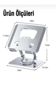 ULTRATEKNO 360° Dönebilen Ayarlanabilir Komple Metal Tablet Standı - 3