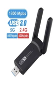 ULTRATEKNO Dual Band Usb 3.0 Adaptör Kablosuz Wifi Alıcı AC1300 Mbps - Güncel Sürüm - 7