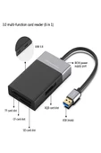 ULTRATEKNO Çoklu XQD Kart Okuyucu 6in1 Fonksiyonlu 3.0 x 2 USB Girişi XQD TF CF SD Card Reader - 7