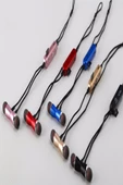 ULTRATEKNO Ms-t14 Hafıza Kartı Takılabilir Metal Bluetooth Kulak Içi Kulaklık Mavi - 4