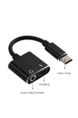 ULTRATEKNO Type-c To 3.5mm Kulaklık Çevirici Aux Çevirici Ve Şarj Giriş 2in1 Splitter - 4