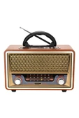 ULTRATEKNO Nostaljik Görünümlü Ahşap Radyo Bluetooth Hoparlör Fm Usb Tf Bt5.0 Ut-157bt - 1