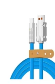 BAYINDIRELEKTRONİK Süper Hızlı 120W 6A Sıvı Silikon Metal Uçlu Type-C Şarj Kablosu - 2