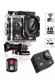 ULTRATEKNO Kask Kamerası 170 Derece 16 Mp 4k Ultra Hd Wifi Aksiyon Kamerası Kumandalı Kamera - 1