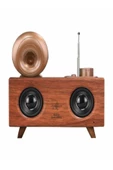 ULTRATEKNO Gramafon Radyo Müzik Apollo 3d Ses Teknolojisi Yüksek Ses Kalitesi Nostaljik - 1