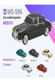 ULTRATEKNO WS-596BT 1967 Model Jaguar Mark 2 10W Bluetooth Hoparlör Fm Radyo USB Tf Aux Destekli Speaker - 5