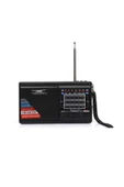 NNS El Fenerli Solar Güneş Panelli Şarjlı Fm Radyo Bluetooth Hoparlör Usb Tf Aux - Siyah - 2