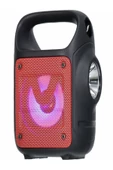 ULTRATEKNO Usb Tf Kart Fm Radyo Destekli 3" Rgb Bluetooth Hoparlör El Feneri - 4