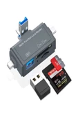 SAYWİN Usb Ligtning  Type-c Girişli Kart Okuyucu Multi OTG USB C Adapter SD TF Micro Card Reader - 1