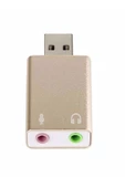 ULTRATEKNO 7.1 Kanal Usb Ses Kartı 3d Sound Ses 3.5mm Jack Girişli - Metal - 1