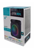 ULTRATEKNO 1548 8w 4" Extra Bass Rgb Işıklı Bluetooth Hoparlör Fm Radyo Usb Tf Aux Destekli Speaker - 5